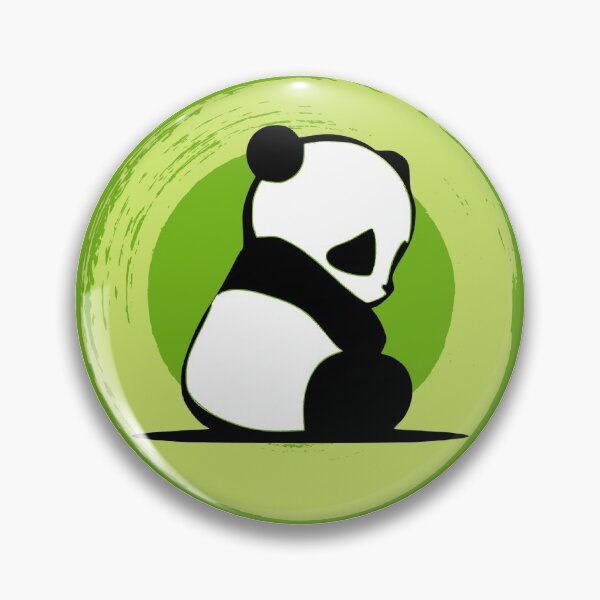 Item preview, Animated panda with green circle designed and sold by priyankajustine.