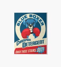 Blue Boxer Dog Champion Detergent Retro Poster- original art Galeriedruck