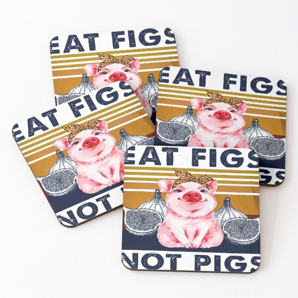 Item preview, EAT FIGS NOT PIGS SHIRT designed and sold by CARDWELL-COWEL.