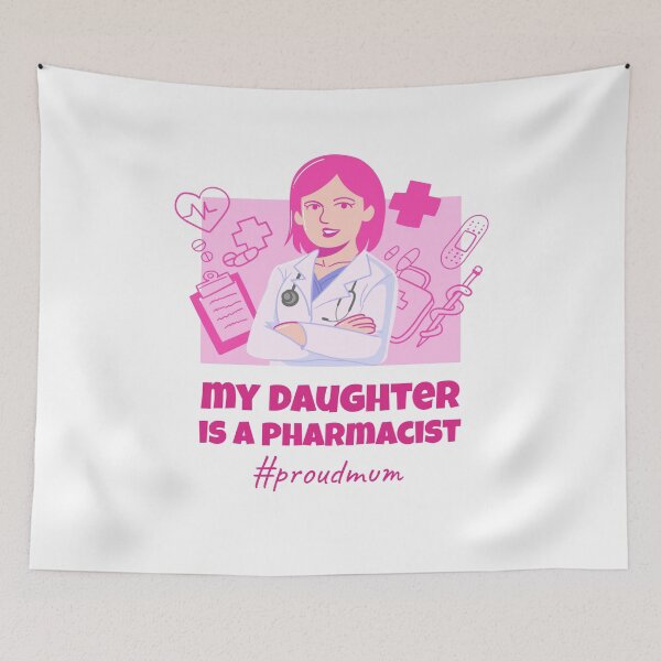 Item preview, Daughter is a Pharmacist - Proud Parents Design designed and sold by mum-of-two.