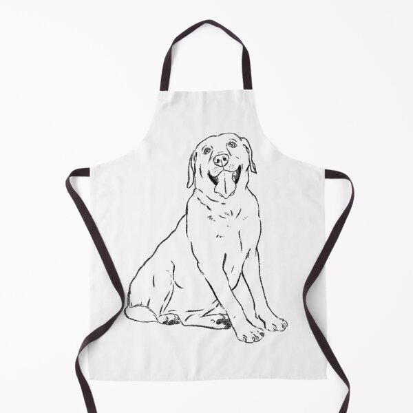 Item preview, Smiling Labrador Retriever Sketch, Yellow Lab, Chocolate Lab, Black Lab, White Lab Drawing designed and sold by Furkid Studio.