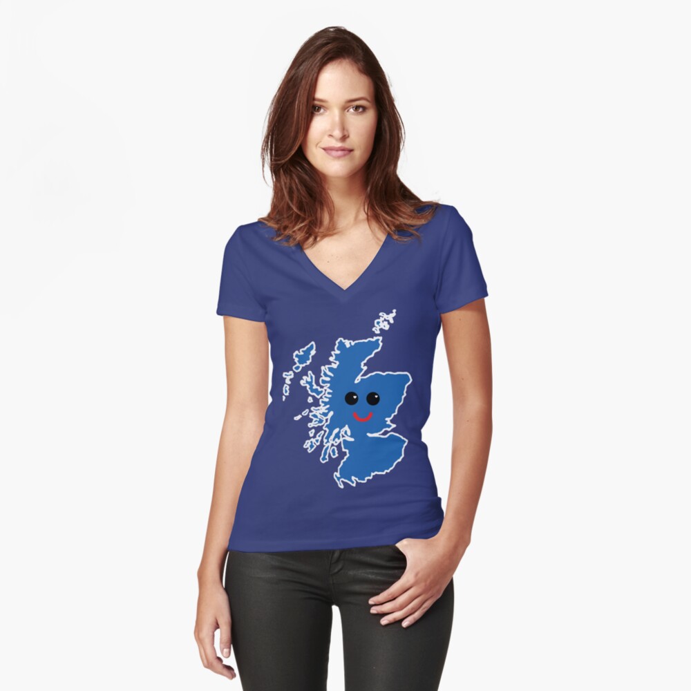 Item preview, Fitted V-Neck T-Shirt designed and sold by Thundermonkey.