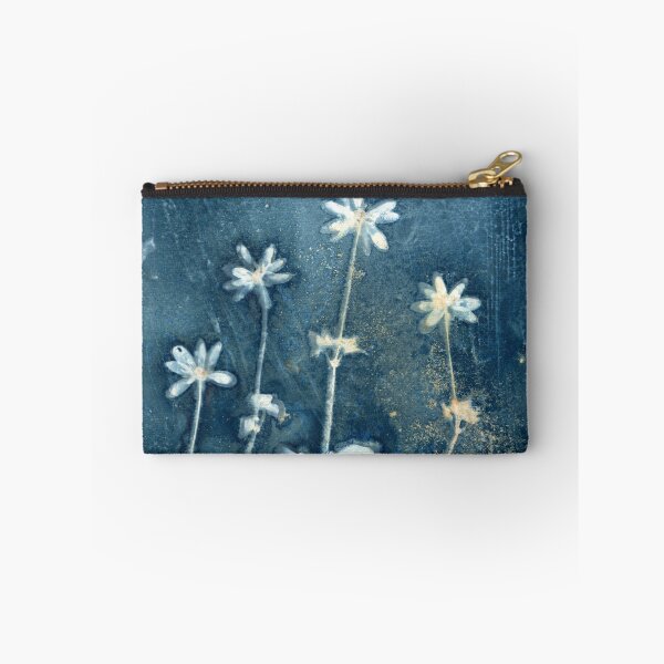 Item preview, Lesser Celandine wet cyanotype botanical print designed and sold by Jeni Harney.