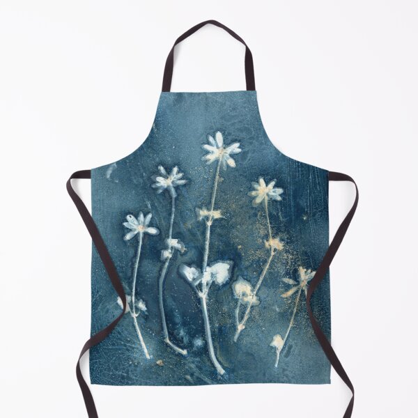 Item preview, Lesser Celandine wet cyanotype botanical print designed and sold by Jeni Harney.