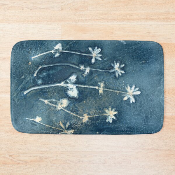 Item preview, Lesser Celandine wet cyanotype botanical print designed and sold by Jeni Harney.