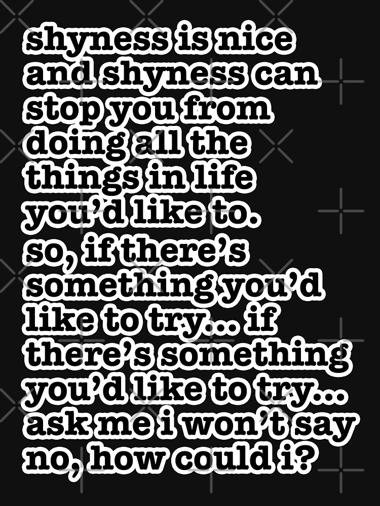 The Smiths Song Lyrics - shyness is nice... by Ximoc