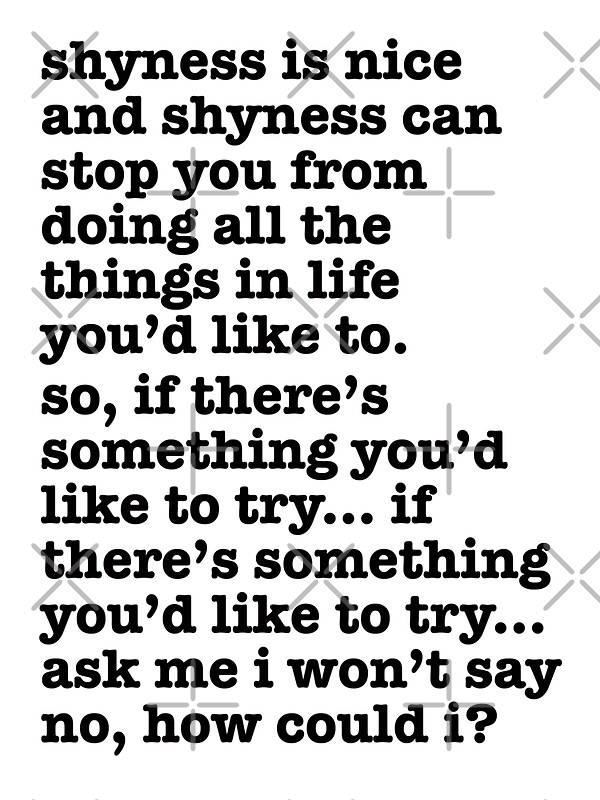 "The Smiths Song Lyrics - shyness is nice..." Greeting Cards by Ximoc ...