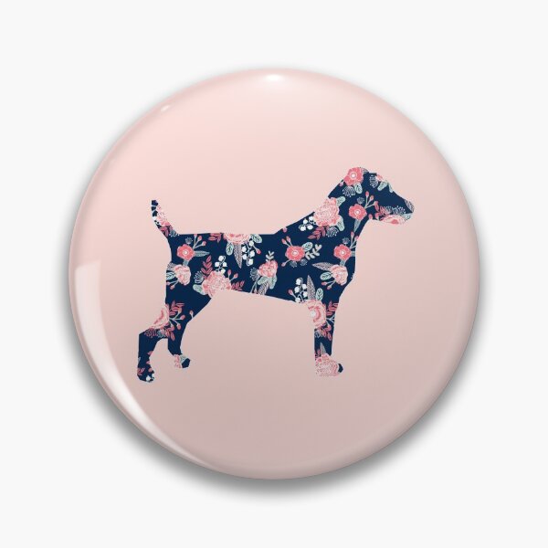 Item preview, jack russell silhouette - dog silhouette, floral, floral dog, dog, dogs, pet, cute, dog sticker, dog floral sticker designed and sold by PetFriendly.