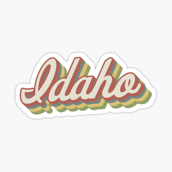 Idaho Retro Sticker Sticker