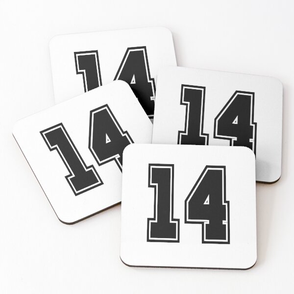 Item preview, 14 number college style football soccer number designed and sold by GeogDesigns.