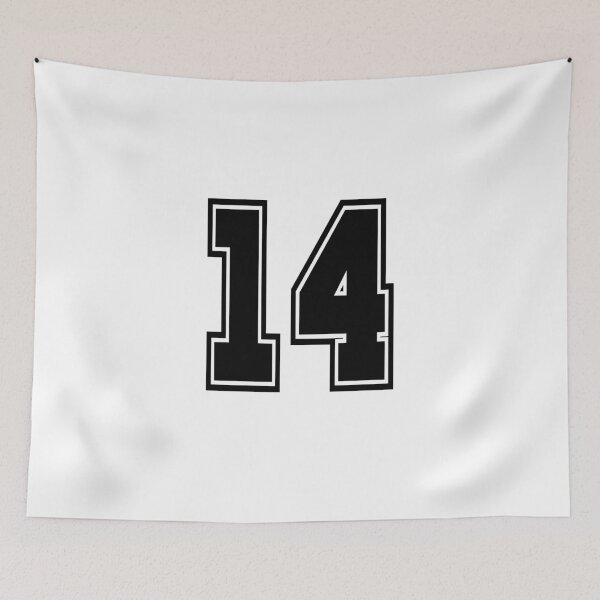 Item preview, 14 number college style football soccer number designed and sold by GeogDesigns.