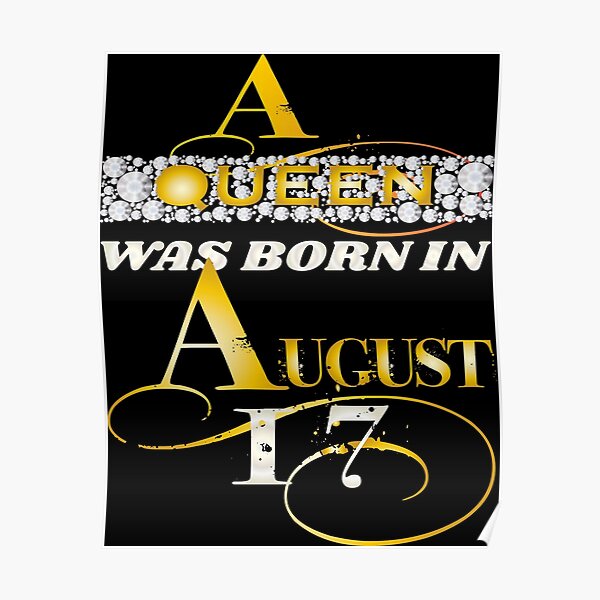 For August Birthday Posters Redbubble