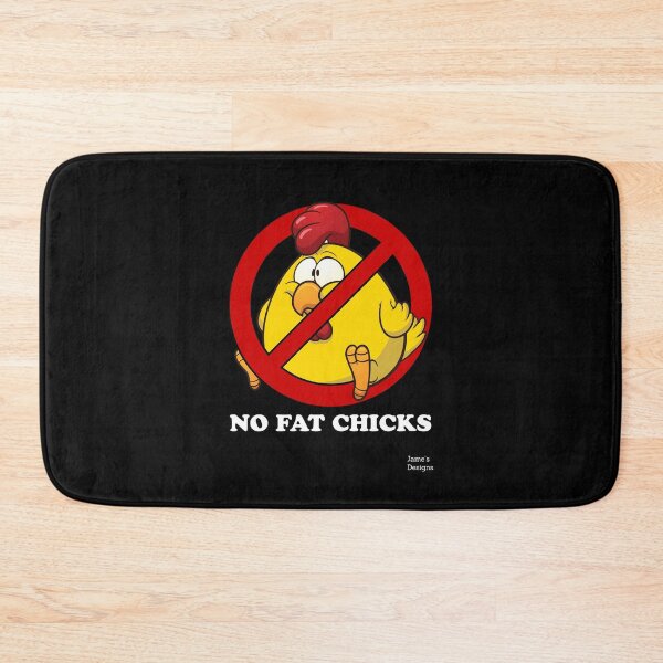 Item preview, No Fat Chicks w/ Chicken - Jame's Designs designed and sold by JamesShirts-com.