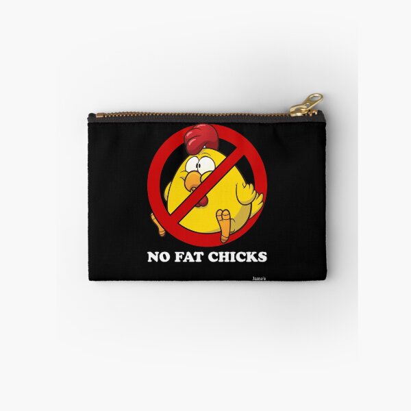 Item preview, No Fat Chicks w/ Chicken - Jame's Designs designed and sold by JamesShirts-com.