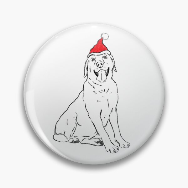 Item preview, Smiling Labrador Retriever Sketch, Christmas Lab, Santa Lab, Yellow Lab, Chocolate Lab, Black Lab, White Lab Drawing designed and sold by Furkid Studio.