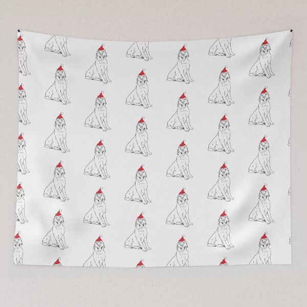 Item preview, Smiling Labrador Retriever Sketch, Christmas Lab, Santa Lab, Yellow Lab, Chocolate Lab, Black Lab, White Lab Drawing designed and sold by Furkid Studio.