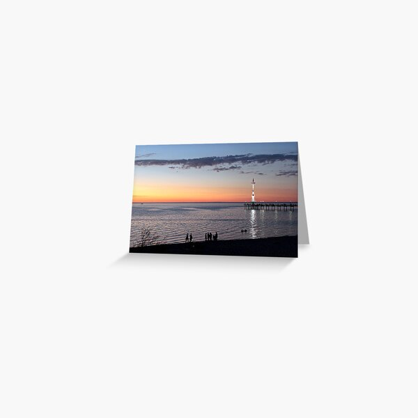 Sunset, Brighton Jetty, Adelaide Greeting Card