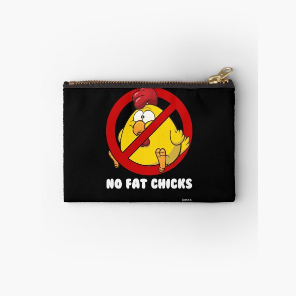 Item preview, No Fat Chicks w/ Chicken - Jame's Designs designed and sold by JamesShirts-com.