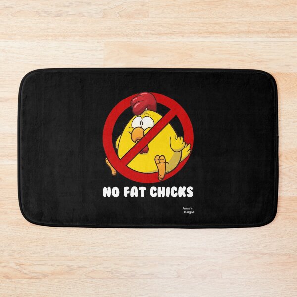 Item preview, No Fat Chicks w/ Chicken - Jame's Designs designed and sold by JamesShirts-com.