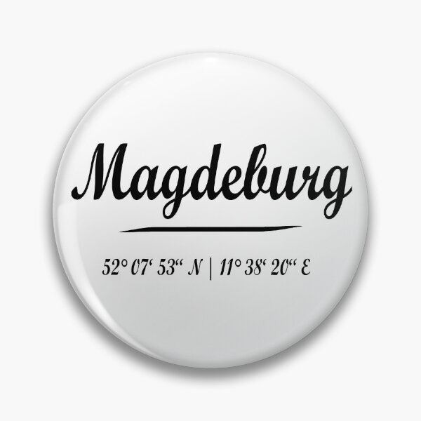 Item preview, Magdeburg with coordinates designed and sold by GeogDesigns.