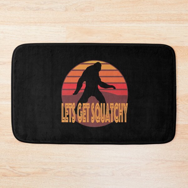 Item preview, Lets Get Squatchy Vintage Retro Graphic Logo graphic designed and sold by NoveltyMerch.