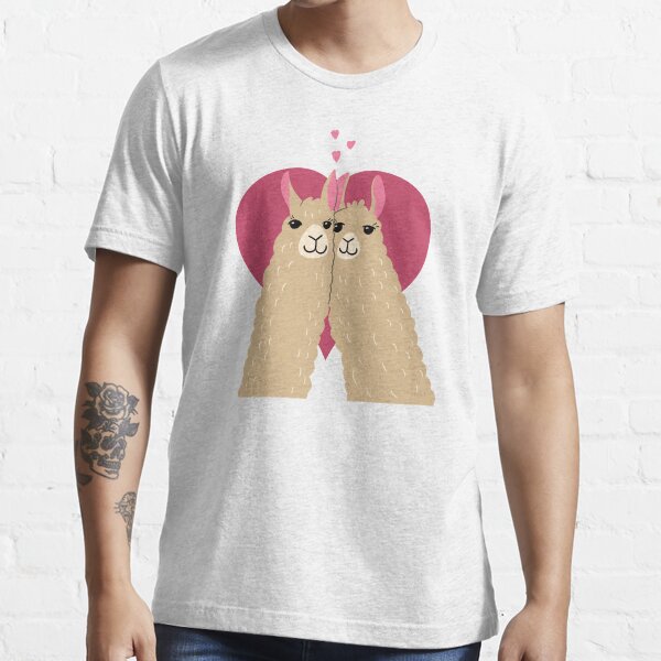 Llamas Love Heart Essential T-Shirt