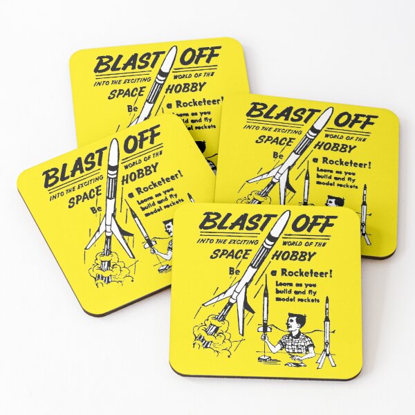 Item preview, BLAST OFF - BE A ROCKETEER! designed and sold by ThrowbackAds.