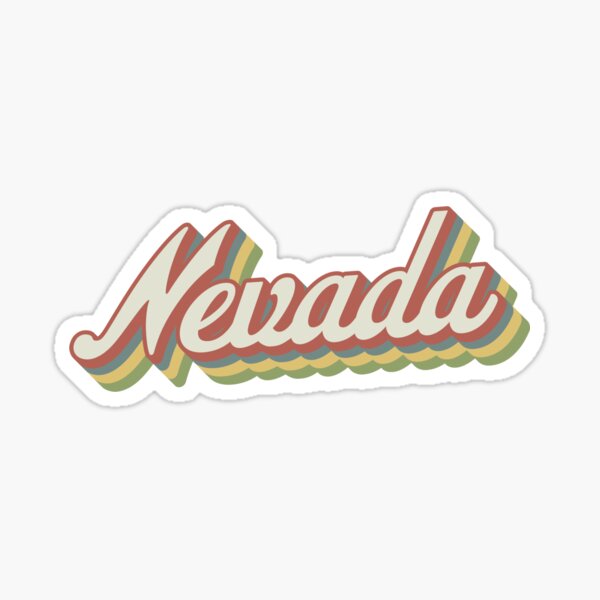 Nevada Retro Sticker Sticker