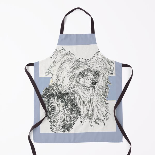 Item preview, Chinese Crested Powderpuff Father & Son designed and sold by BarbBarcikKeith.