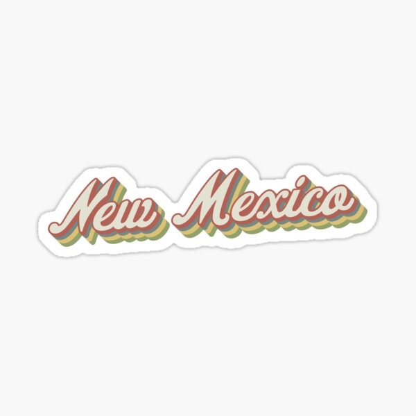 New Mexico Retro Sticker Sticker
