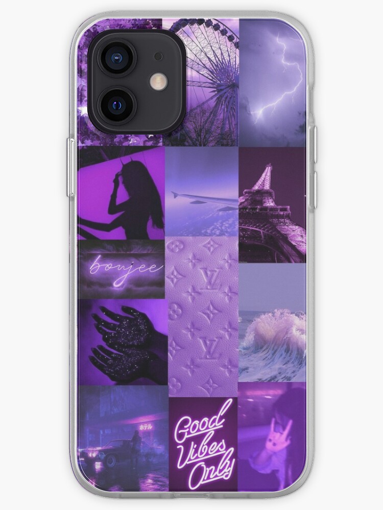 Purple Collage Aesthetic Iphone Case Cover By Shivanihowe Redbubble