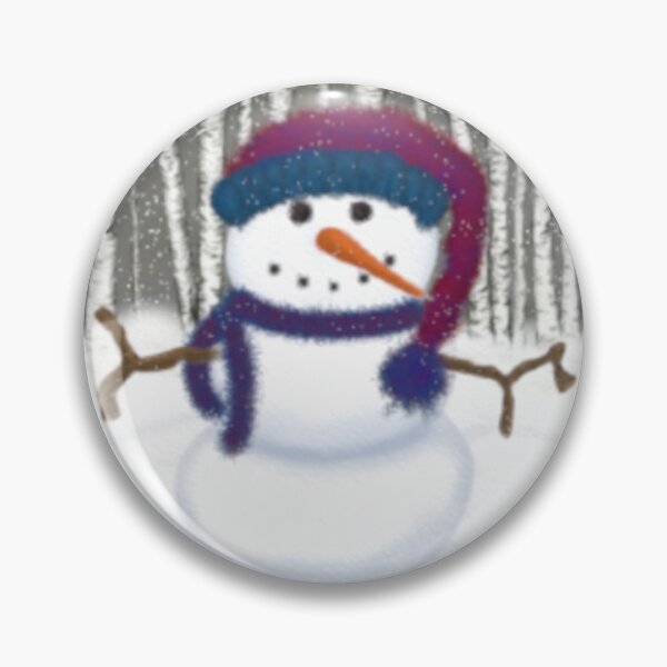 Artikelvorschau, Puffy The Snowman Gemälde entworfen und verkauft von OneArtsyMomma.
