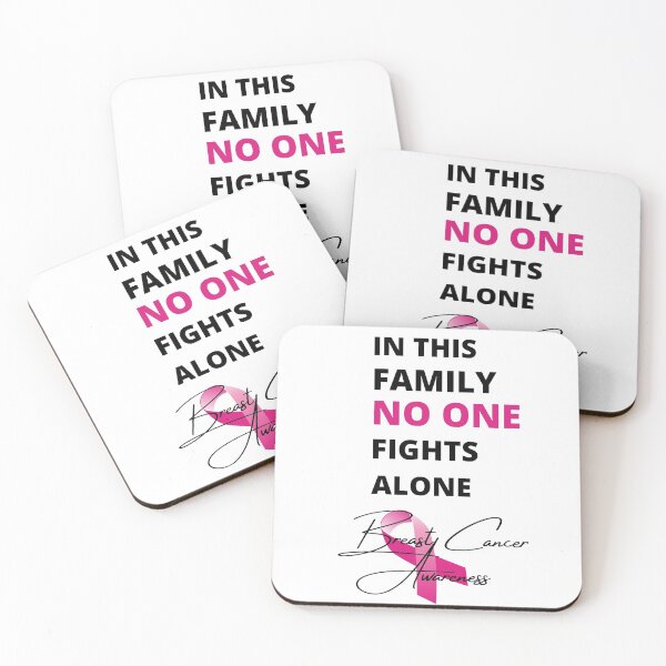 Item preview, In This Family No One Fights Alone Breast Cancer designed and sold by LifeIsTooShirt.