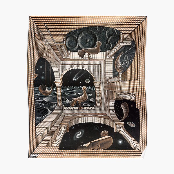 Escher - Un autre monde II Poster