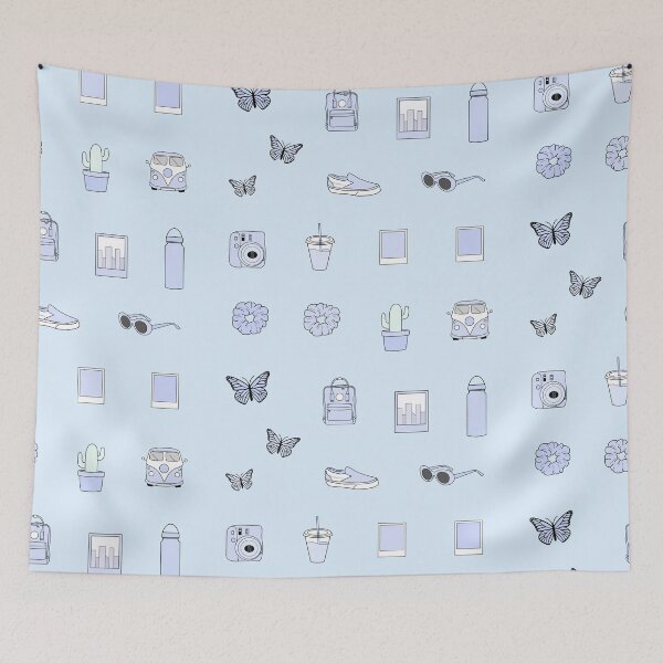 Item preview, Vsco and aesthetic blue sticker pack designed and sold by Pastel-PaletteD.