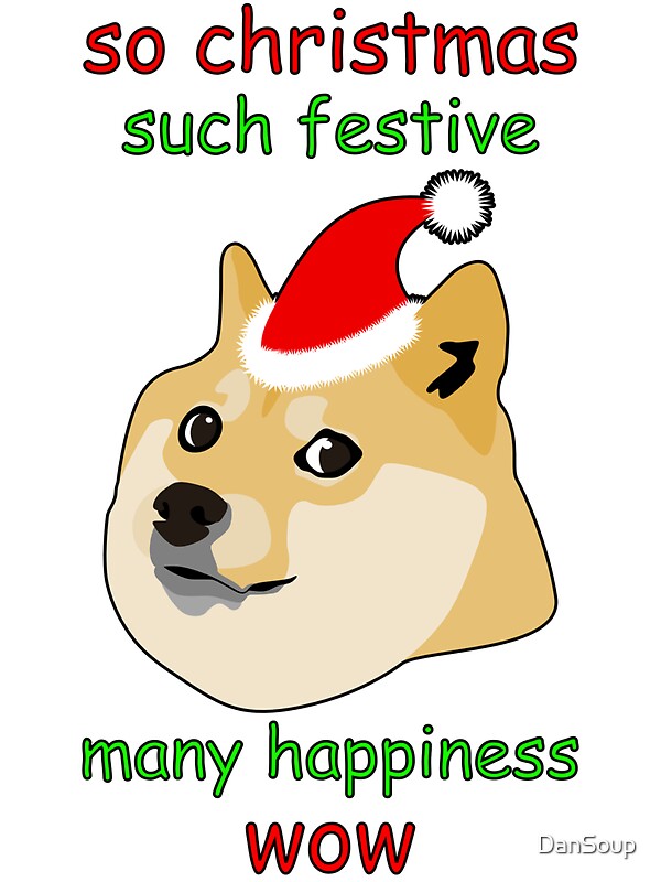 &quot;So Christmas - Doge&quot; Stickers by DanSoup | Redbubble