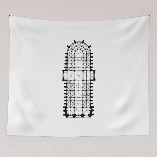 Item preview, Notre-Dame de Paris plan designed and sold by TinyTreeHugger.