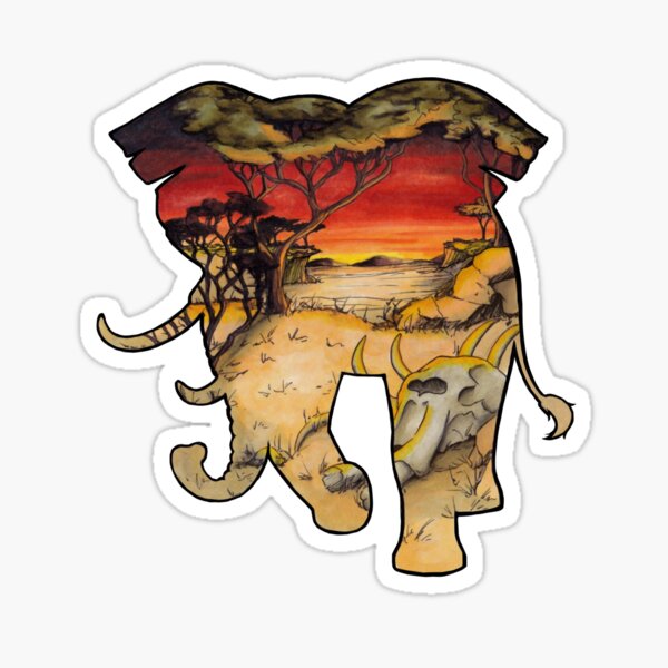 #saveourplanet for the elephants Sticker