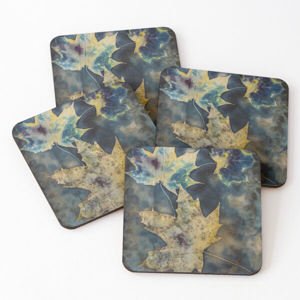 Item preview, Autumn Leaves Wet Cyanotype Botanical Print designed and sold by Jeni Harney.
