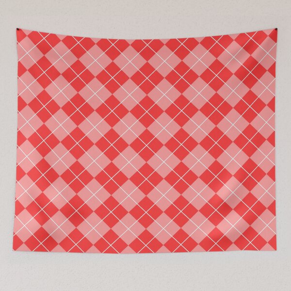 Item preview, Red, White And Pink Argyle Pattern designed and sold by RLYGR8.