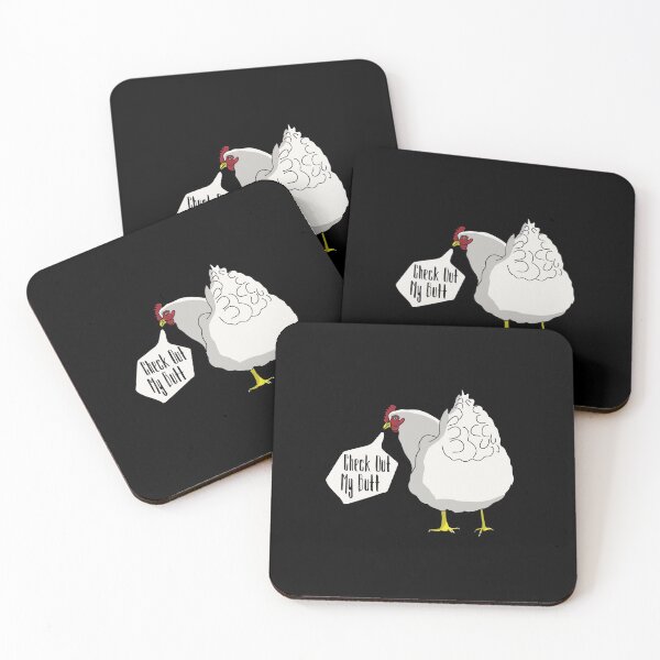 Item preview, Funny Womens Bar product Check Out My Butt Graphic Chicken design designed and sold by NoveltyMerch.