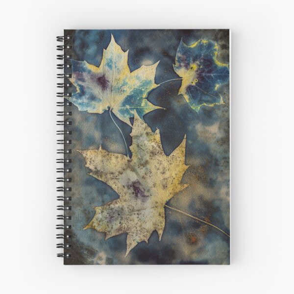 Item preview, Autumn Leaves Wet Cyanotype Botanical Print designed and sold by Jeni Harney.