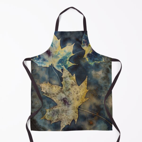 Item preview, Autumn Leaves Wet Cyanotype Botanical Print designed and sold by Jeni Harney.