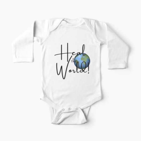 Heal the World! Long Sleeve Baby One-Piece