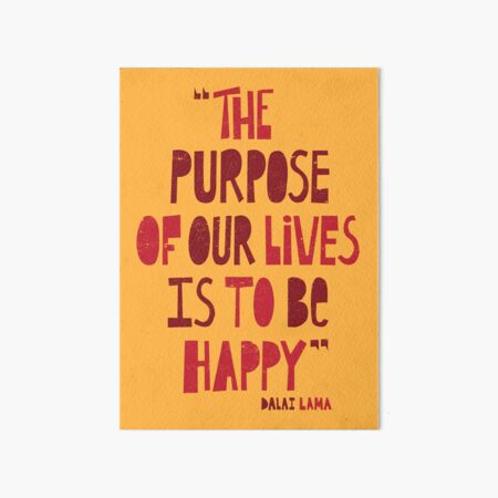 Be Happy Art Board Print
