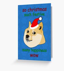 So Christmas - Doge Grußkarte