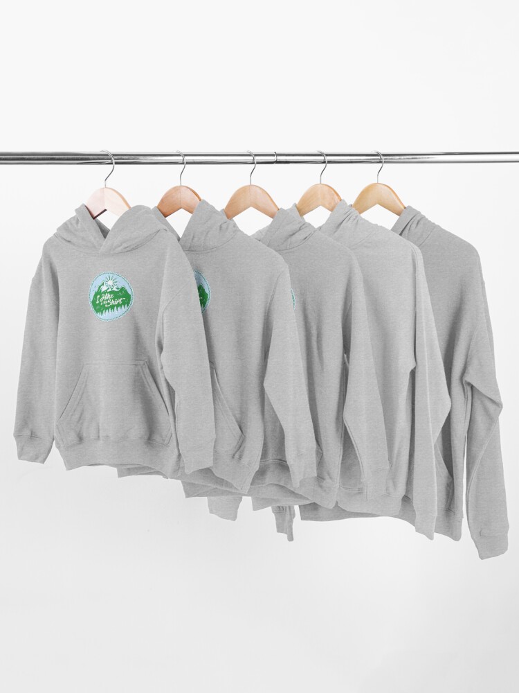 Thumbnail 3 of 5, Kids Pullover Hoodie, I Hike In This Shirt designed and sold by Bruvi.