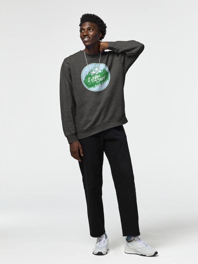 Thumbnail 3 of 7, Pullover Sweatshirt, I Hike In This Shirt designed and sold by Bruvi.