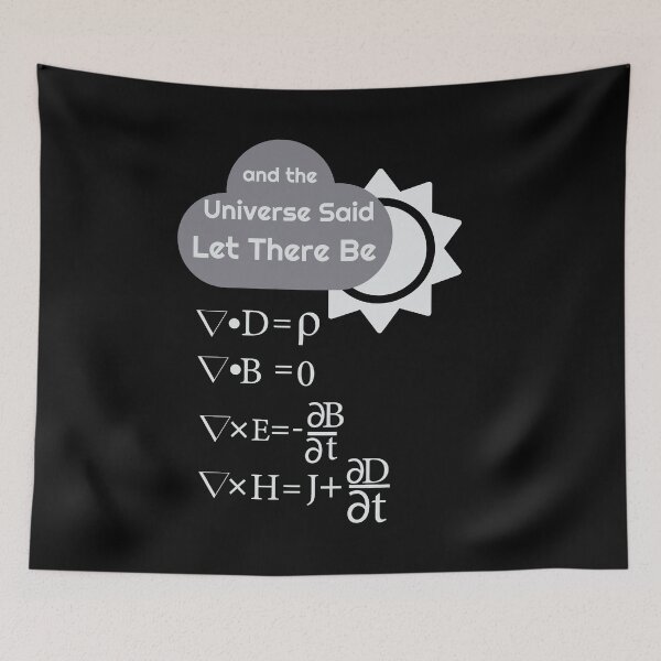Item preview, Funny Maxwells Equations - Universe Said Let There Be Light designed and sold by NoveltyMerch.