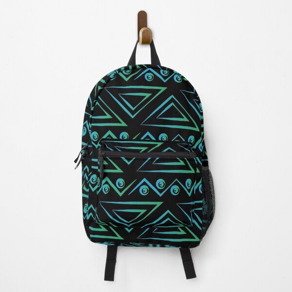 Item preview, Green and Blue Vintage Triangle and Circle Pattern designed and sold by Jake Purcell.